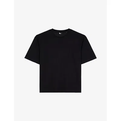 The Kooples Mens Navy Crewneck Regular-fit Short-sleeve Cotton T-shirt Xl In Blue