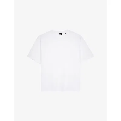 The Kooples Mens White Crewneck Regular-fit Short-sleeve Cotton T-shirt Xl