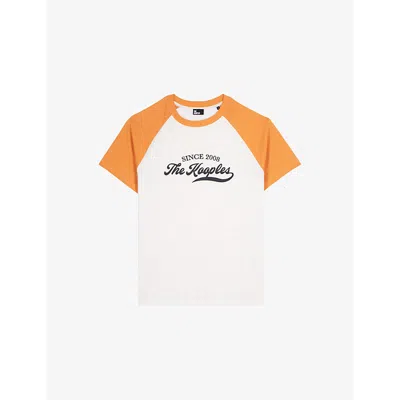 The Kooples Mens Ecru Logo-print Short-sleeve Cotton-jersey T-shirt
