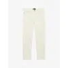 The Kooples Mens Ecru Regular-fit Straight-leg Jeans In White