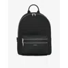 The Kooples Mens Black Logo-embellished Canvas And Leather Backpack In Black