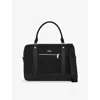 The Kooples Mens Black Logo-embossed Canvas And Leather Briefcas In Black