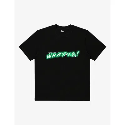 The Kooples Mens Logo-print Short-sleeve Cotton T-shirt Black