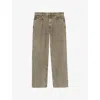 The Kooples Mens Straight-leg Regular-fit Denim Jeans Olive In Olive