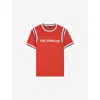 The Kooples Mens Red Branded Short-sleeved Cotton-jersey T-shirt