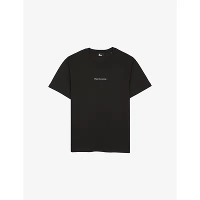 The Kooples Mens Black Branded Short-sleeved Cotton-jersey T-shirt Xxl
