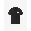 The Kooples Mens Ecru Concert Ticket-print Regular-fit Cotton-jersey T-shirt Xl In Black
