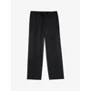 The Kooples Cotton Black Trousers In Black