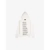 The Kooples Mens Ecru Graphic-print Regular-fit Hooded Cotton Sweatshirt
