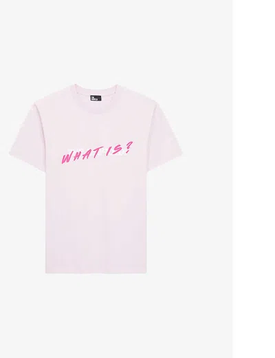 The Kooples Mens Pale Pink Logo-print Cotton-jersey T-shirt