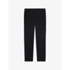 The Kooples Mens Black Straight-leg Regular-fit Wool Trousers In Black