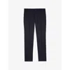 The Kooples Mens Straight-leg Slim-fit Wool Trousers Navy In Navy