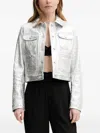 The Kooples Metallic-effect Jacket In White