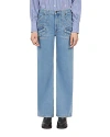 THE KOOPLES MID RISE FLARE JEANS IN BLUE