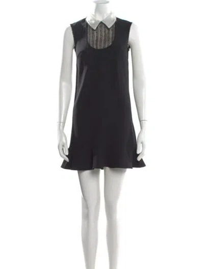 Pre-owned The Kooples Mini Dress In Black