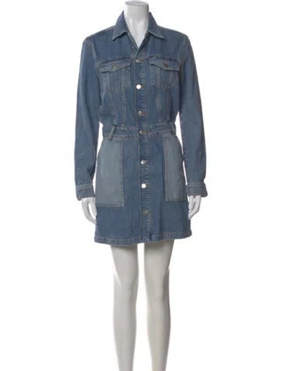 Pre-owned The Kooples Mini Dress In Blue