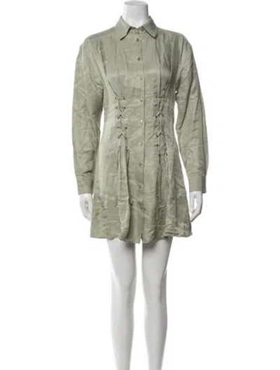 Pre-owned The Kooples Mini Dress In Gray
