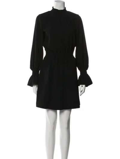 Pre-owned The Kooples Mock Neck Mini Dress In Multi