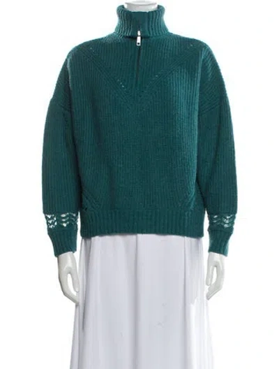 Pre-owned The Kooples Mock Neck Sweater In Multi