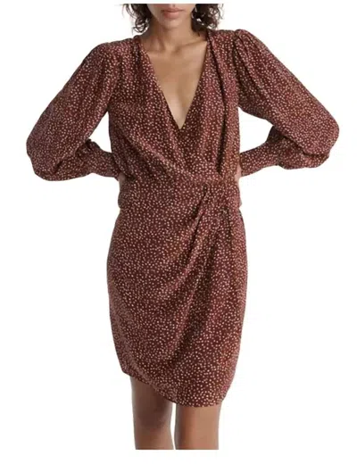 The Kooples Moon Dress In Maroon In Burgundy