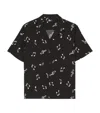 The Kooples Musical Notes Shirt In Black