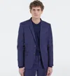 The Kooples Navy Suit Jacket In Blue