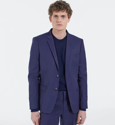 The Kooples Navy Suit Jacket In Blue