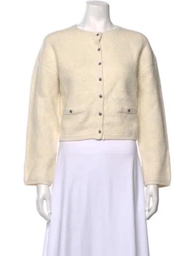 Pre-owned The Kooples Open Front Sweater W/ Tags In Neutrals