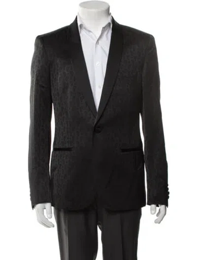 Pre-owned The Kooples Paisley Print Blazer In Black