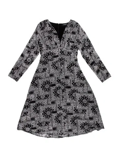 Pre-owned The Kooples Paisley Print Midi Length Dress W/ Tags In Multi