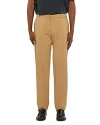 The Kooples Pantalone Straight Fit Trousers In Camel