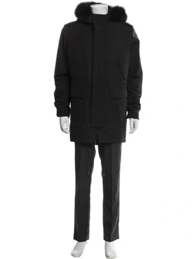 Pre-owned The Kooples Parka In Black
