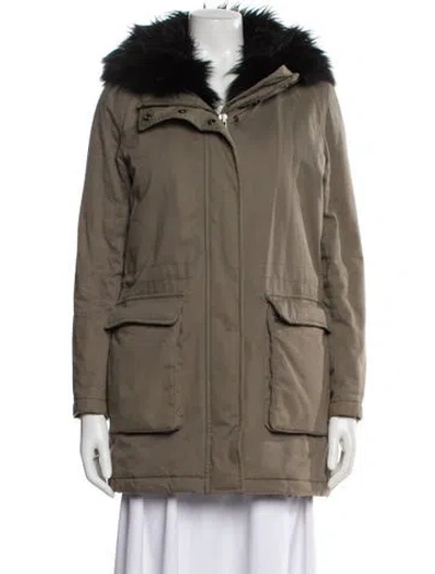 Pre-owned The Kooples Parka In Neutral