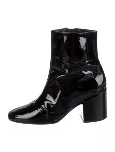 Pre-owned The Kooples Patent Leather Boots In Black