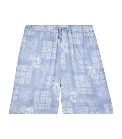The Kooples Patterned Bermuda Shorts In White