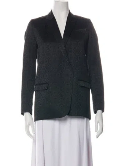 Pre-owned The Kooples Patterned Blazer In Black