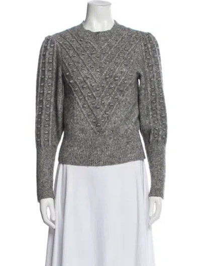Pre-owned The Kooples Patterned Crew Neck Sweater In Blue