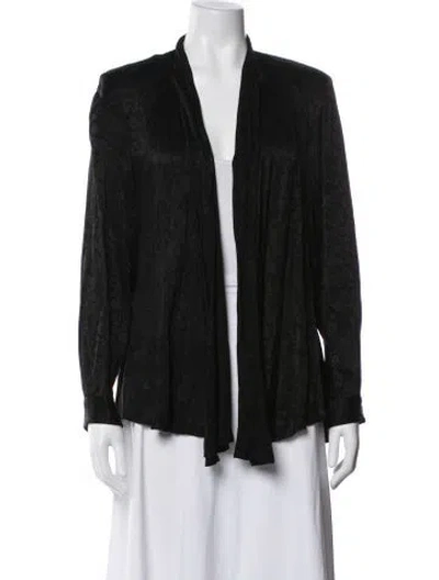 Pre-owned The Kooples Patterned Jacket In Black