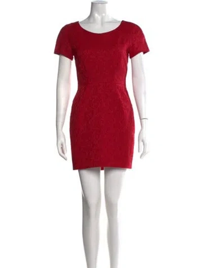 Pre-owned The Kooples Patterned Mini Dress In Red