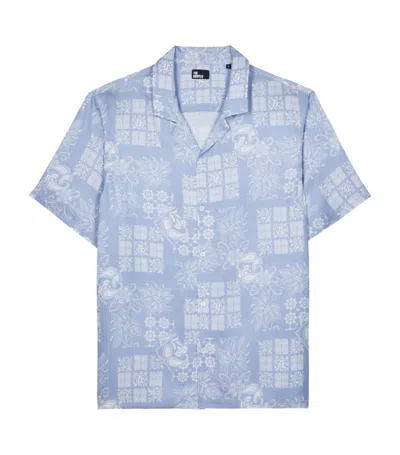 The Kooples Patterned Short-sleeve Shirt In White