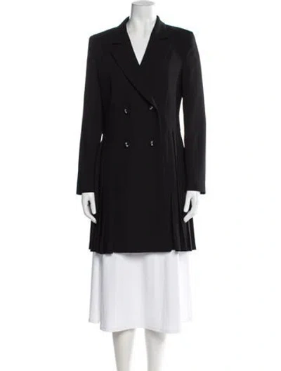 Pre-owned The Kooples Peacoat In Black