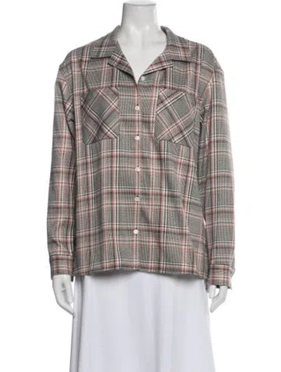 Pre-owned The Kooples Plaid Print Jacket In Multi