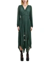 The Kooples Pleated Maxi Dress In Khaki