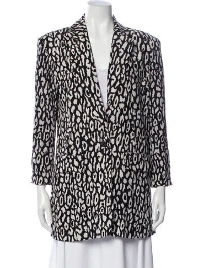 Pre-owned The Kooples Printed Blazer In Multi