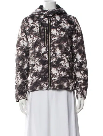 Pre-owned The Kooples Printed Down Jacket In Multi