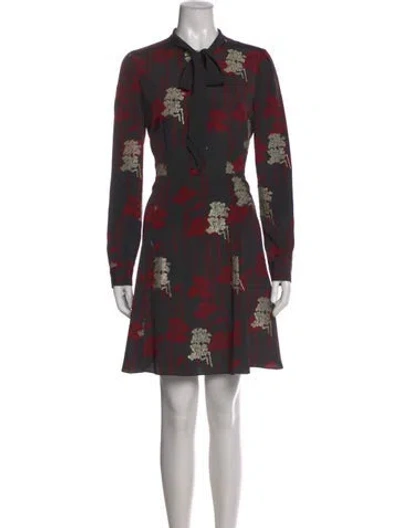 Pre-owned The Kooples Printed Knee-length Dress In Multi
