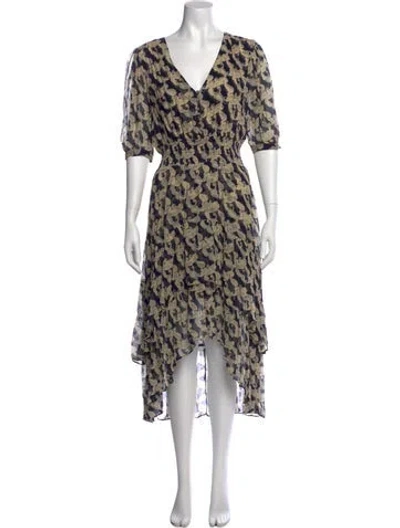 Pre-owned The Kooples Printed Long Dress