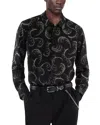 The Kooples Printed Long Sleeve Button Front Shirt