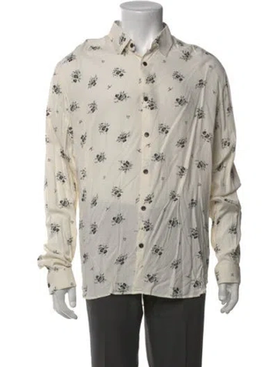 Pre-owned The Kooples Printed Long Sleeve Shirt In Multi