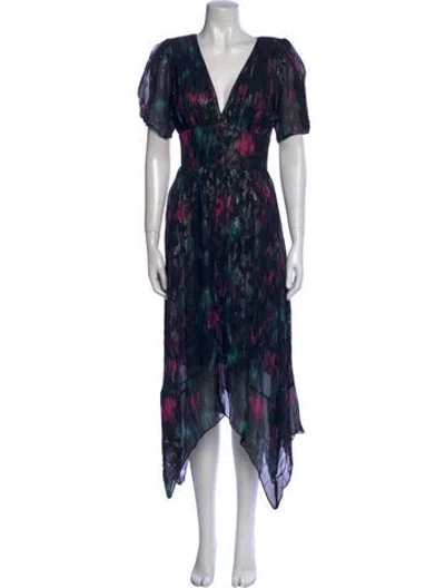 Pre-owned The Kooples Printed Midi Length Dress